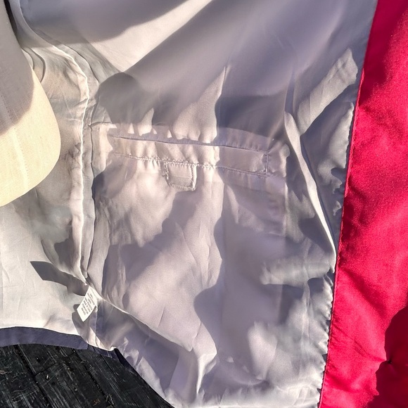 Koret Red White & Blue Color-Block 7-Pocket
Travel Rain/Wind Jacket Sz. M - Picture 7 of 16